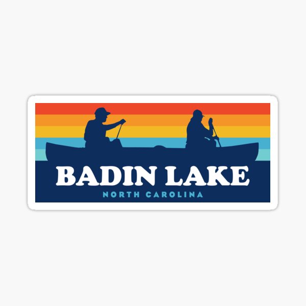 Badin Lake North Carolina Canoe Sticker for Sale by esskay