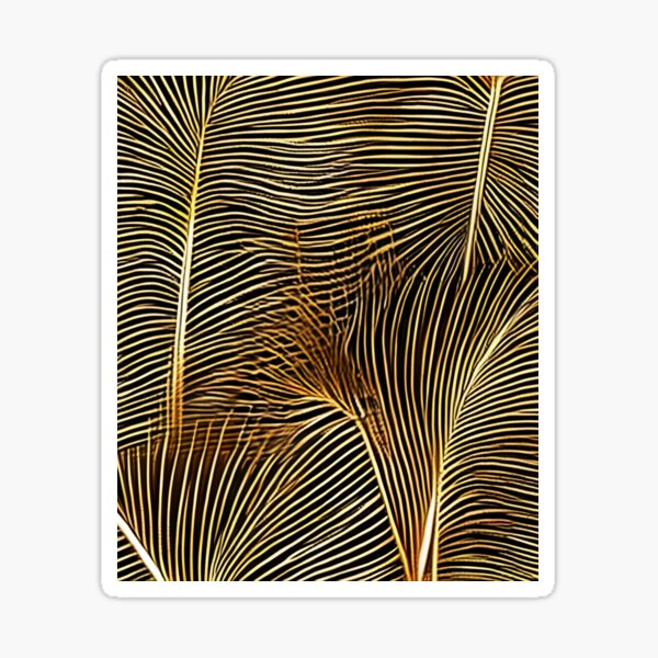 Item preview, Gold brown palm leaves designed and sold by The Love Quill.