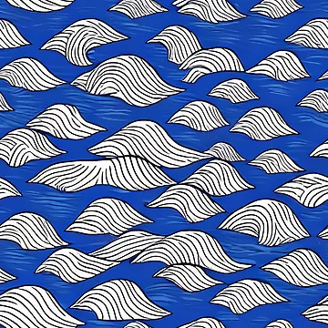 Artwork thumbnail, "Wave pattern" Pattern Design  by Litheon