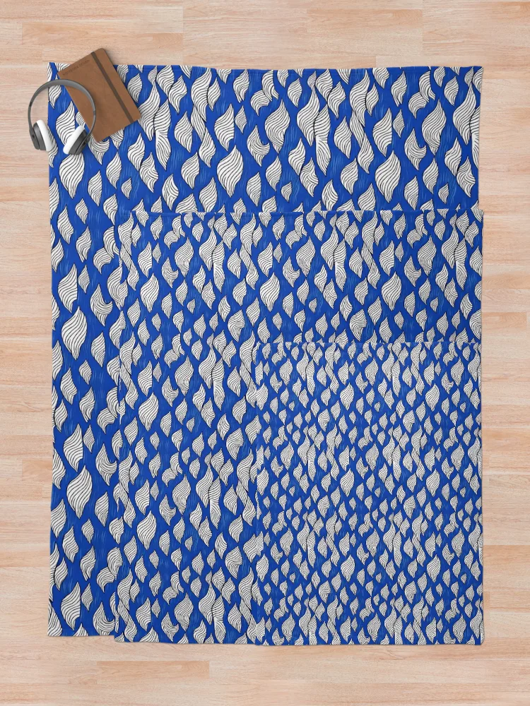 Thumbnail 5 of 6, Throw Blanket, "Wave pattern" Pattern Design designed and sold by Litheon.