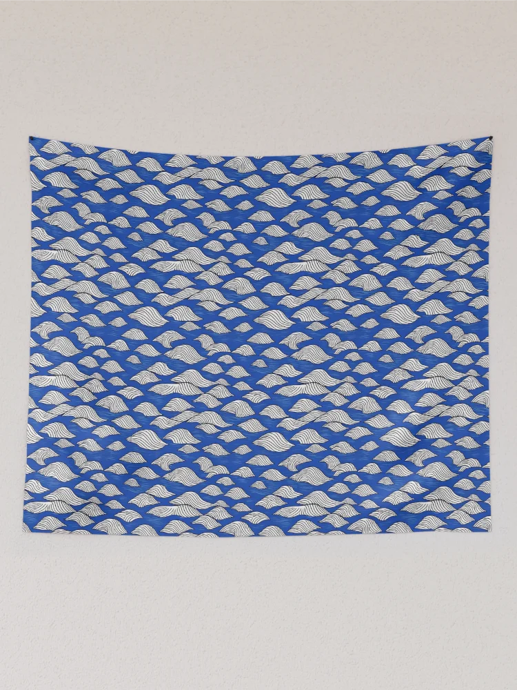 Thumbnail 2 of 3, Tapestry, "Wave pattern" Pattern Design  designed and sold by Litheon.