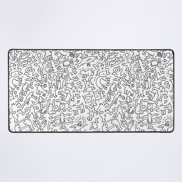 Item preview, Dance in White Kieth DJ DOG Haring ANIMAL Street Art designed and sold by SuneeKeiko.