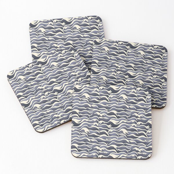 Item preview, "Ocean Blue: A Voyage with Our Feathered Friend" Pattern Design  designed and sold by Litheon.