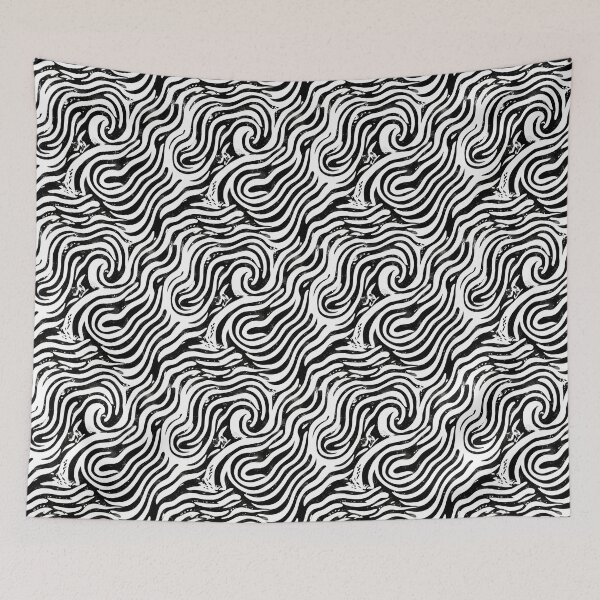 Item preview, "Grungy Wavy Lines" Pattern Design  designed and sold by Litheon.