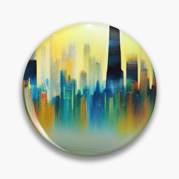 Item preview, Chicago Skyline Painting designed and sold by Places On Earth.