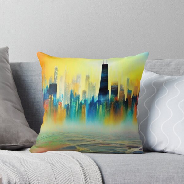 Item preview, Chicago Skyline Painting designed and sold by Places On Earth.