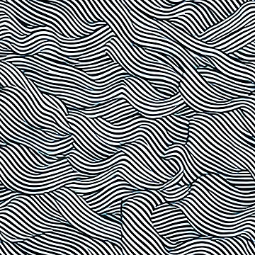 Artwork thumbnail, "Wavy Lines" Pattern Design by Litheon