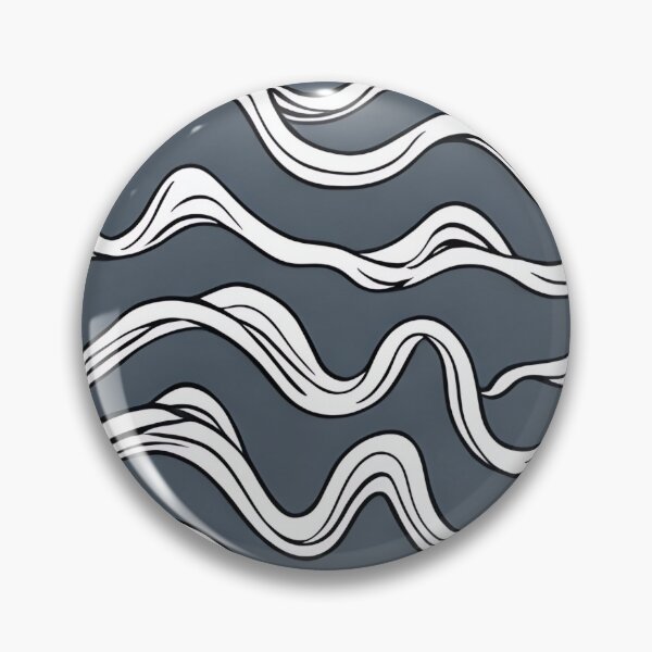 Item preview, Grey and White Wavy Lines Pattern Design  designed and sold by Litheon.