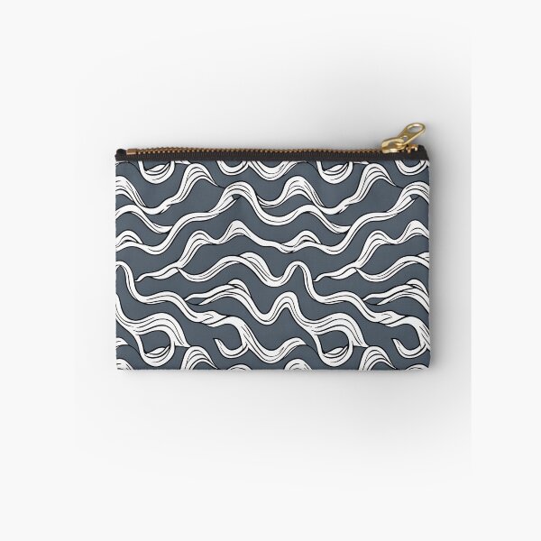 Item preview, Grey and White Wavy Lines Pattern Design  designed and sold by Litheon.