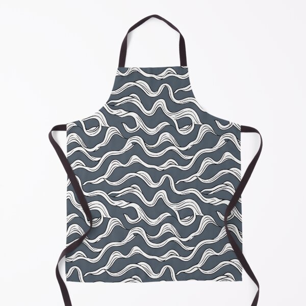 Item preview, Grey and White Wavy Lines Pattern Design  designed and sold by Litheon.