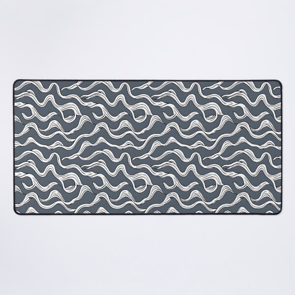 Item preview, Grey and White Wavy Lines Pattern Design  designed and sold by Litheon.