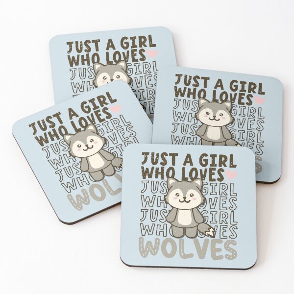 Item preview, just a girl who loves kawaii wolves designed and sold by samah82.