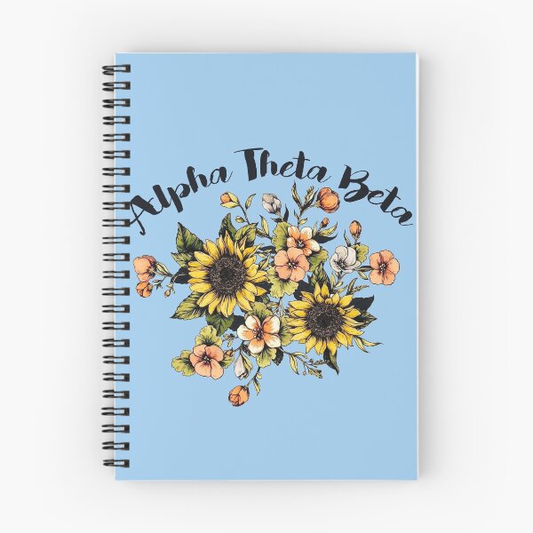 Item preview, AOB Alpha Theta Beta - Sunflowers designed and sold by Jilly Rose Ink.