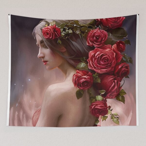 Aperçu de l'œuvre Croyez en vous avec des roses créée et vendue par Bashini.