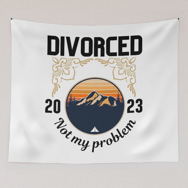 Item preview, Divorced 2023 not my problem designed and sold by vidyaroul.