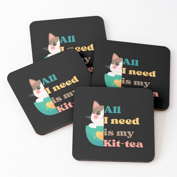 Item preview, Kit-tea fixes everything. Tea and cat design, kitty and tea Lovers, Cute kittens in a cup of tea Design  designed and sold by efenem.