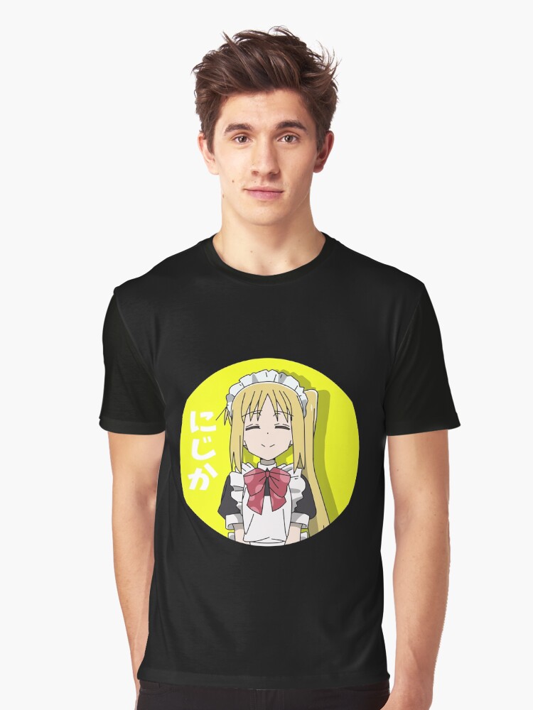 Aperçu 1 sur 5. T-shirt graphique avec l'œuvre Nijika mignon avec texte japonais créée et vendue par Semzig.