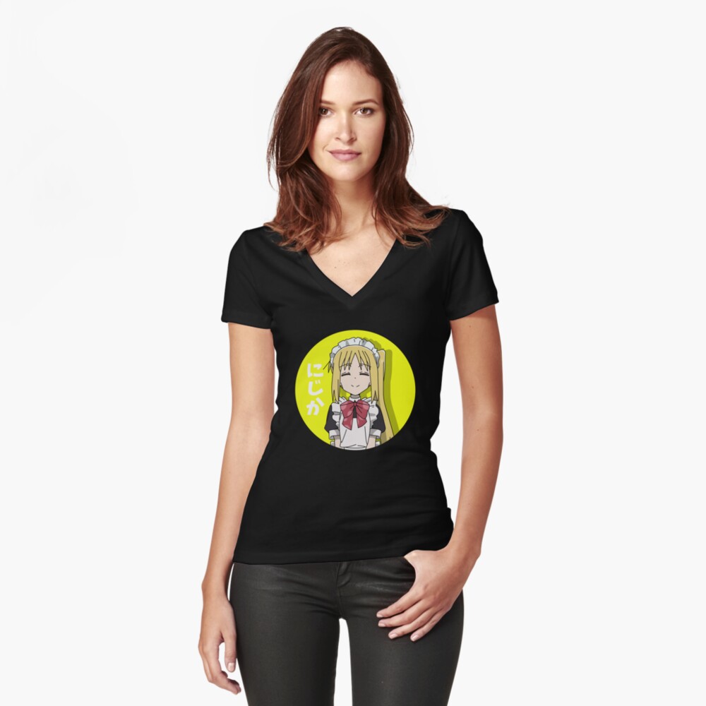 Aperçu de l'œuvre T-shirt moulant col V créée et vendue par Semzig.