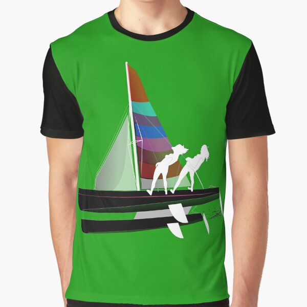 Katamaran T-Shirt  Evolution   Segel Shirt  verschiedene Farben DTG Druck