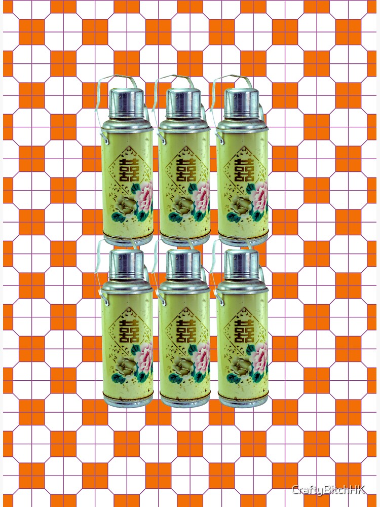 "Vintage Chinese Thermos Hong Kong Pop Art 1" Sticker for Sale by