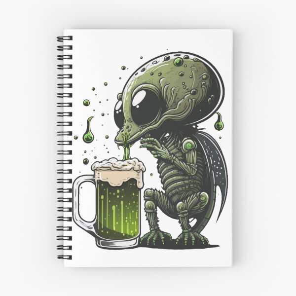 Item preview, Beer lover, Alien Drinking art designed and sold by YZO-Design.