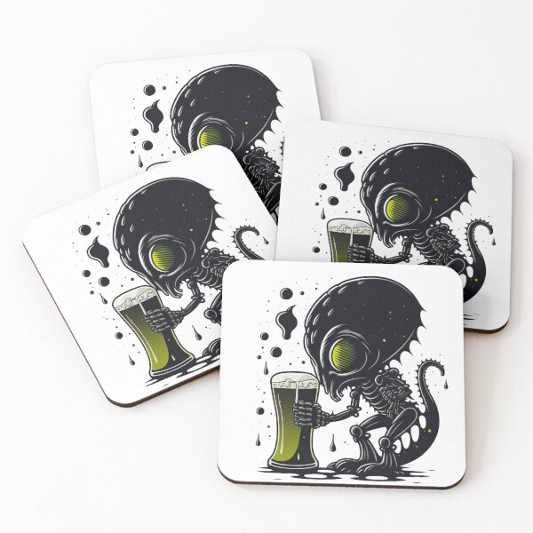 Item preview, Beer lover, Alien Drinking art designed and sold by YZO-Design.