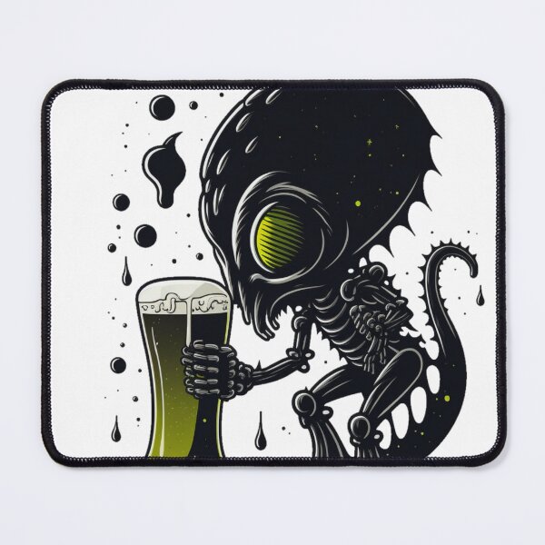 Item preview, Beer lover, Alien Drinking art designed and sold by YZO-Design.