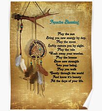 Dreamcatcher Apache blessing Poster