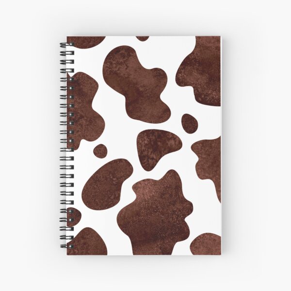 Brown Cow Print Notebook: School Notebook, Cow Print Journal, Brown White  Pattern, 8x11.5: Scherbarth, Ebony: 9798453662647: : Books