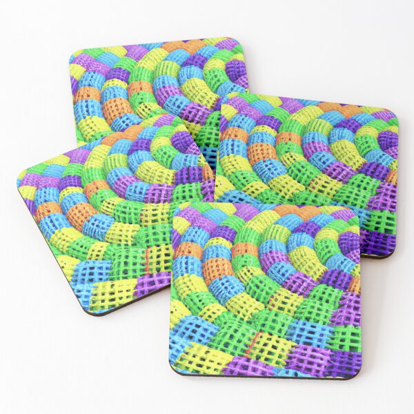 Item preview, 3D Colorful Painted Basket Weave Pattern  designed and sold by funnyhalloween.