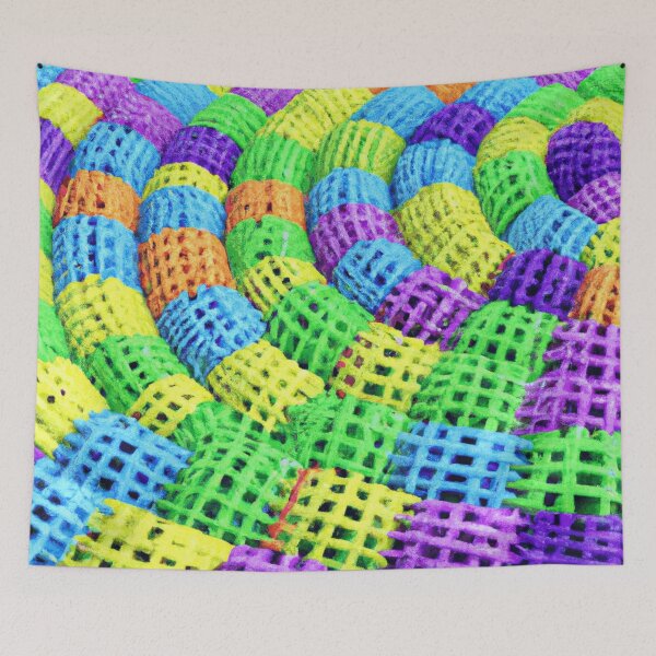 Item preview, 3D Colorful Painted Basket Weave Pattern  designed and sold by funnyhalloween.