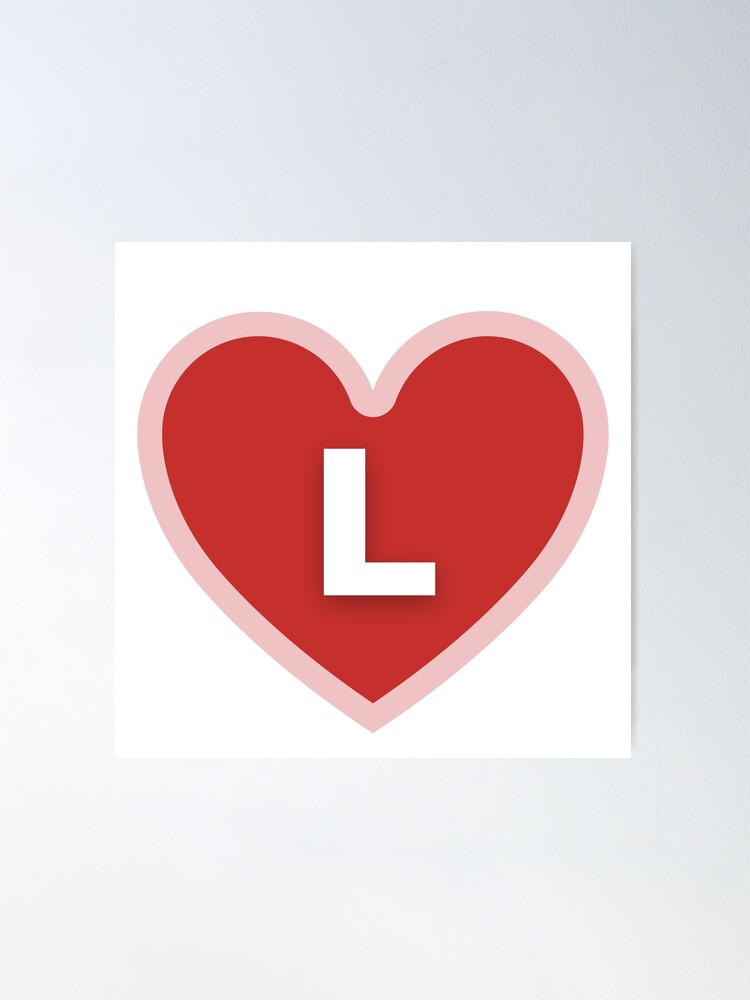 その他 LP Accept l Heart 283P596 PORTRAIT /00260 Red Heart With Letter L