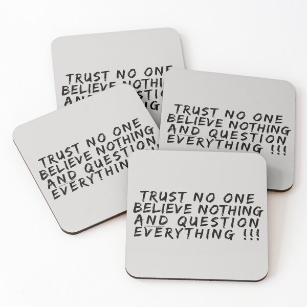 Item preview, trust black designed and sold by ARabbitHole.