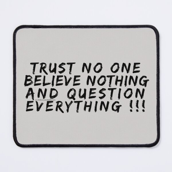 Item preview, trust black designed and sold by ARabbitHole.