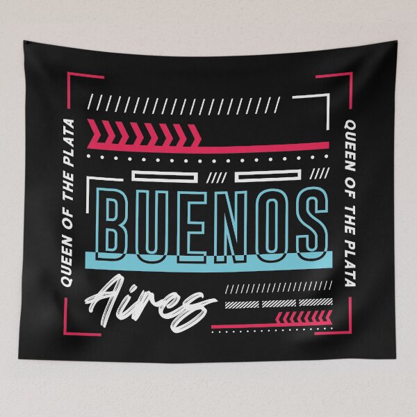 Item preview, Buenos Aires Argentina Capital City Typography designed and sold by halleinstyle.