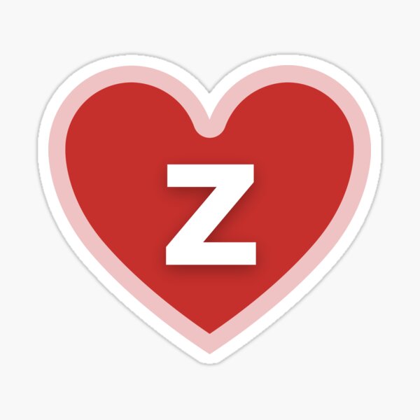 I Heart Z Stickers for Sale | Redbubble