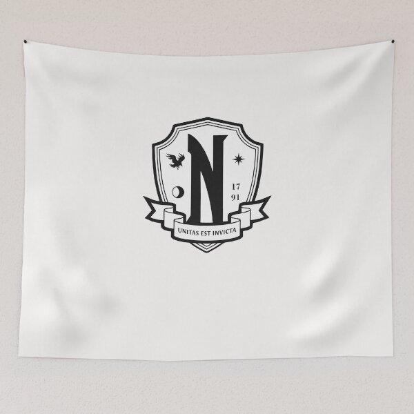 Item preview, Wednesday Nevermore Academy Crest - Nevermore Academy School Logo designed and sold by tquang383.