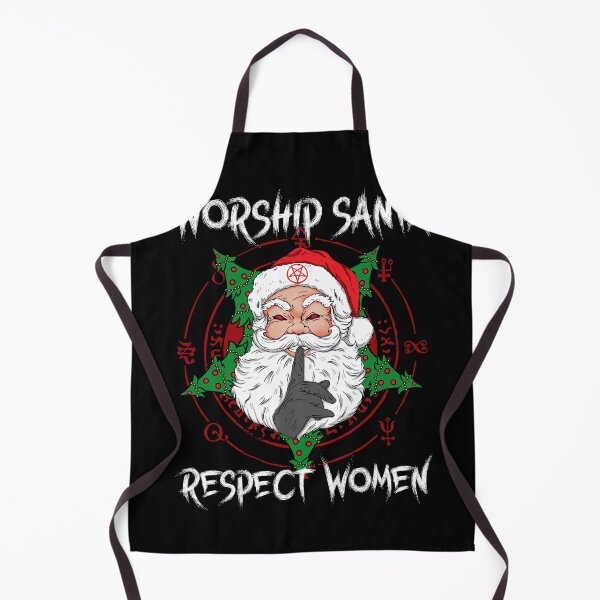 Item preview, Worship Santa Respect Women I Baphomet Death Metal designed and sold by biNutz.