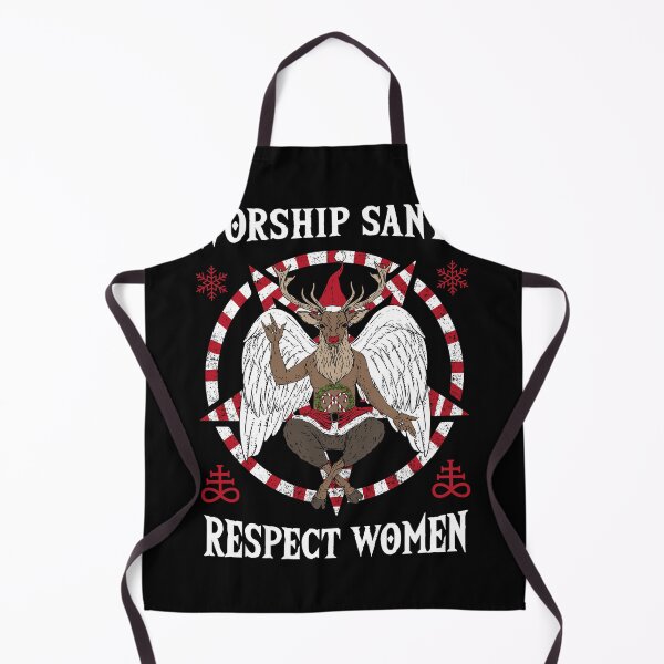 Item preview, Worship Santa Respect Women I Baphomet Death Metal designed and sold by biNutz.