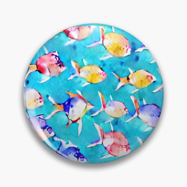 Item preview, Vibrant colorful watercolor tropical fish for fish and animal lovers, fishes pattern, fishes art,  designed and sold by Artsareus.