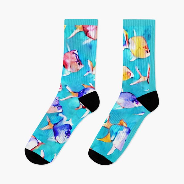 Item preview, Vibrant colorful watercolor tropical fish for fish and animal lovers, fishes pattern, fishes art,  designed and sold by Artsareus.