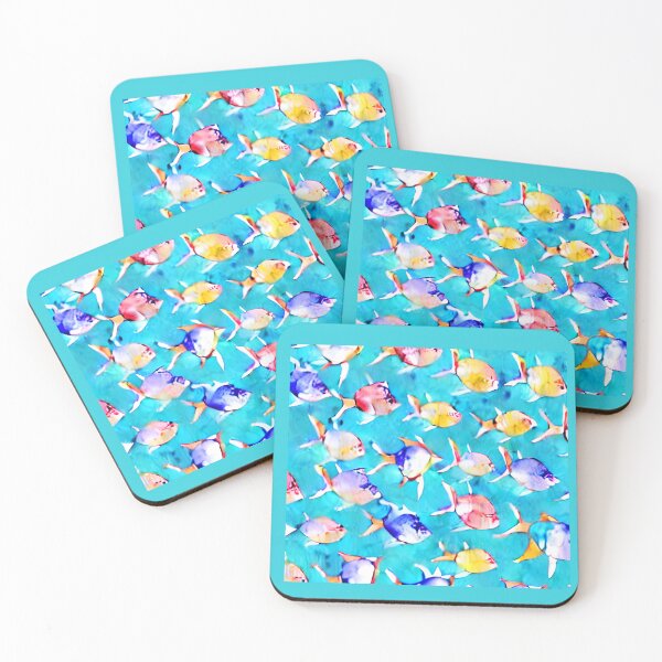 Item preview, Vibrant colorful watercolor tropical fish for fish and animal lovers, fishes pattern, fishes art,  designed and sold by Artsareus.