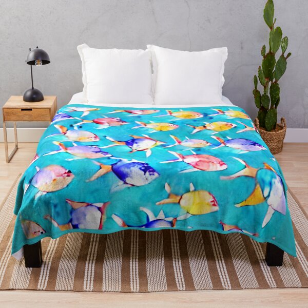 Item preview, Vibrant colorful watercolor tropical fish for fish and animal lovers, fishes pattern, fishes art,  designed and sold by Artsareus.