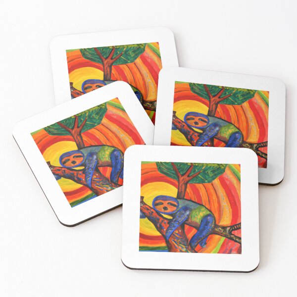 Item preview, A sloth on a tree pictorial art style128 designed and sold by GiveNoFoxl.