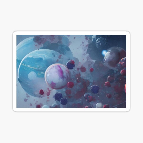 "The Berry Galaxy" Sticker for Sale by HauntedWitch Redbubble