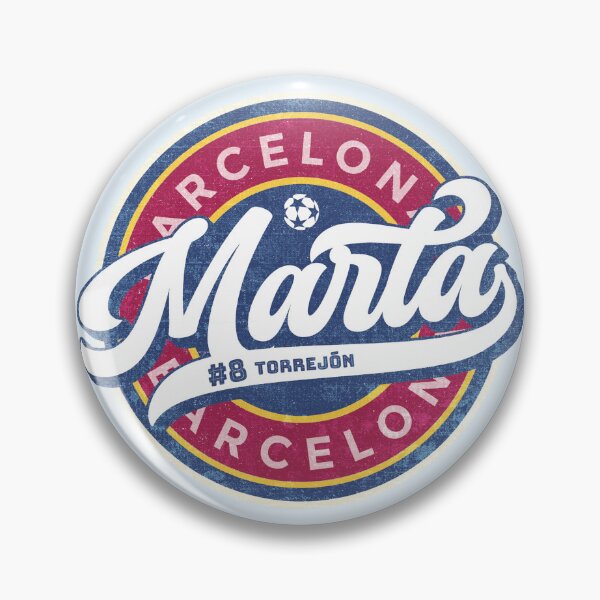Item preview, Marta Torrejón  #8 Barcelona Femeni Soccer Badge (Round) designed and sold by Numero14.