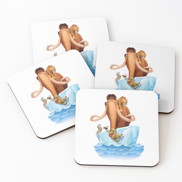 Item preview, Ice Age Manfred Diego Sid and Scrat on Iceberg39 designed and sold by GiveNoFoxl.