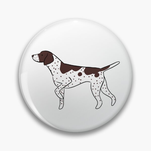 Item preview, german shorthaired pointer pointing illustration  designed and sold by Yarafantasyart.