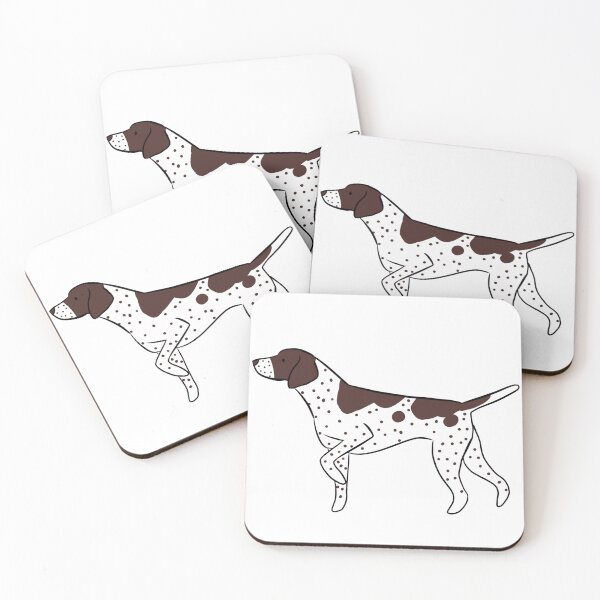 Item preview, german shorthaired pointer pointing illustration  designed and sold by Yarafantasyart.