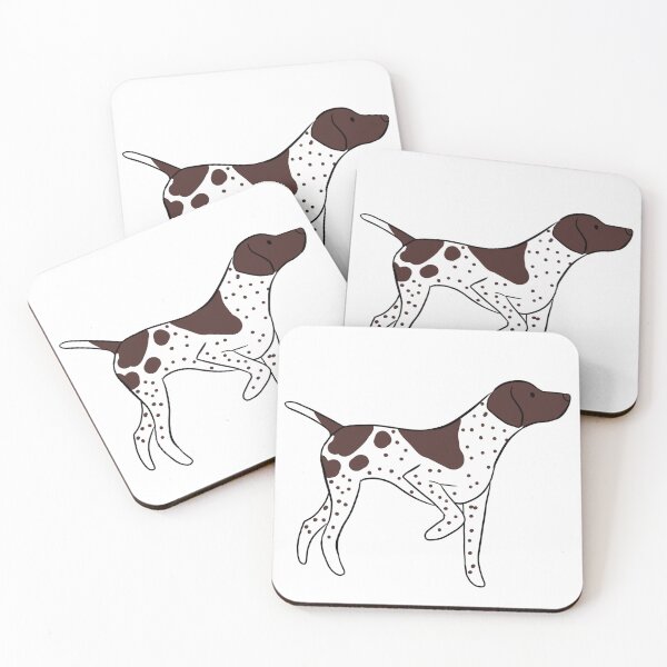 Item preview, german shorthaired pointer pointing illustration  designed and sold by Yarafantasyart.